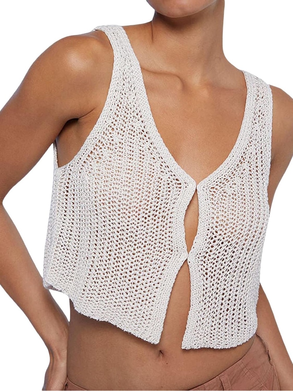 Pacsun LA hearts Crocheted Knit top Vest